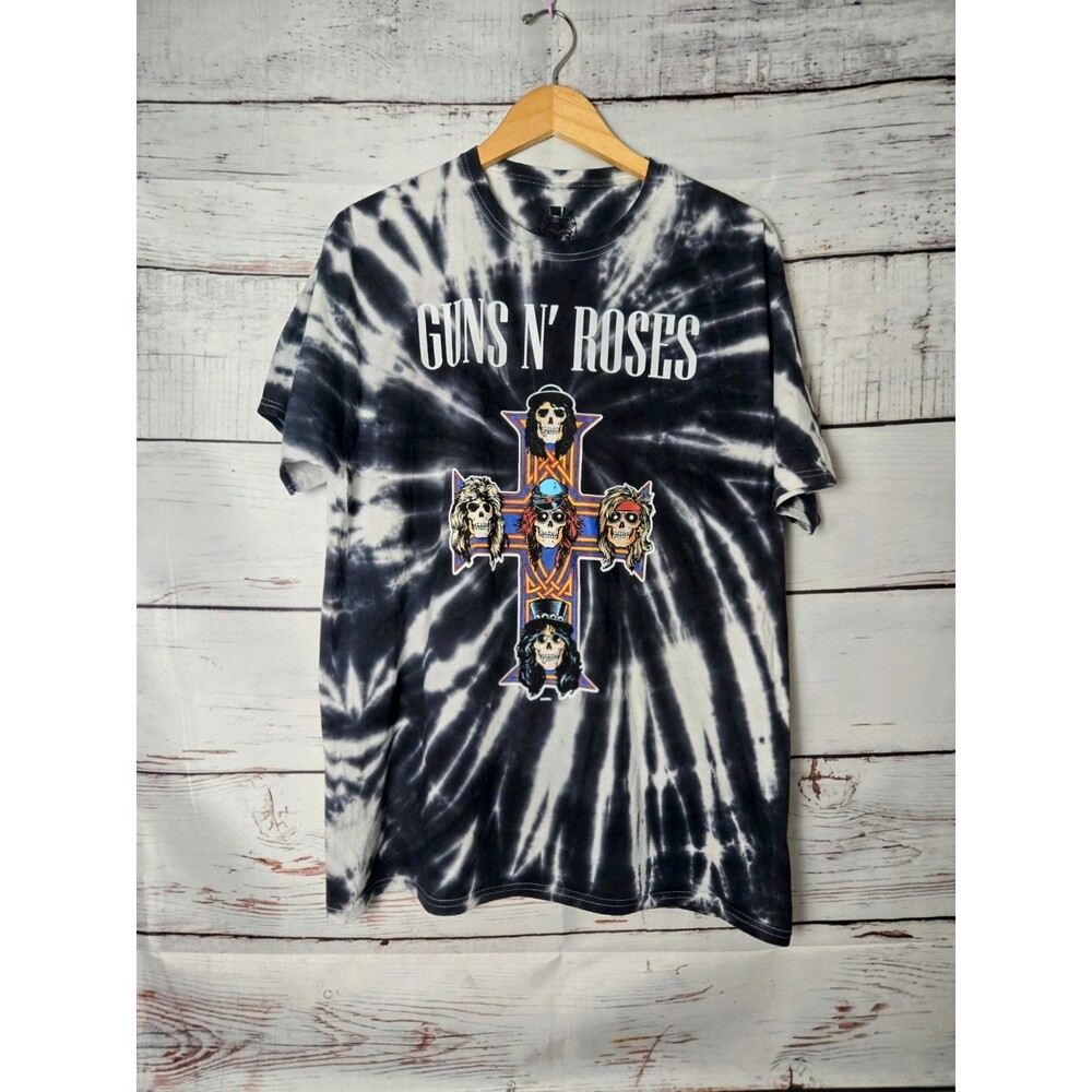 Guns N' Roses Mens Tshirt Large Tie Dye Appetite for Destruction Graphic